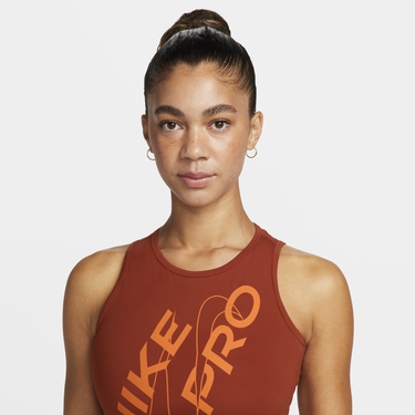 Crop top Nike Pro Dri-FIT Tank Top Orange | FB5261-832, 3