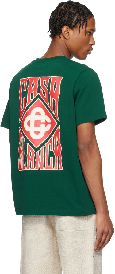 T-shirt Casablanca Casablanca Gothic Stacked Logo Graphic T-Shirt Grøn | MS25-JTS-001-06, 3