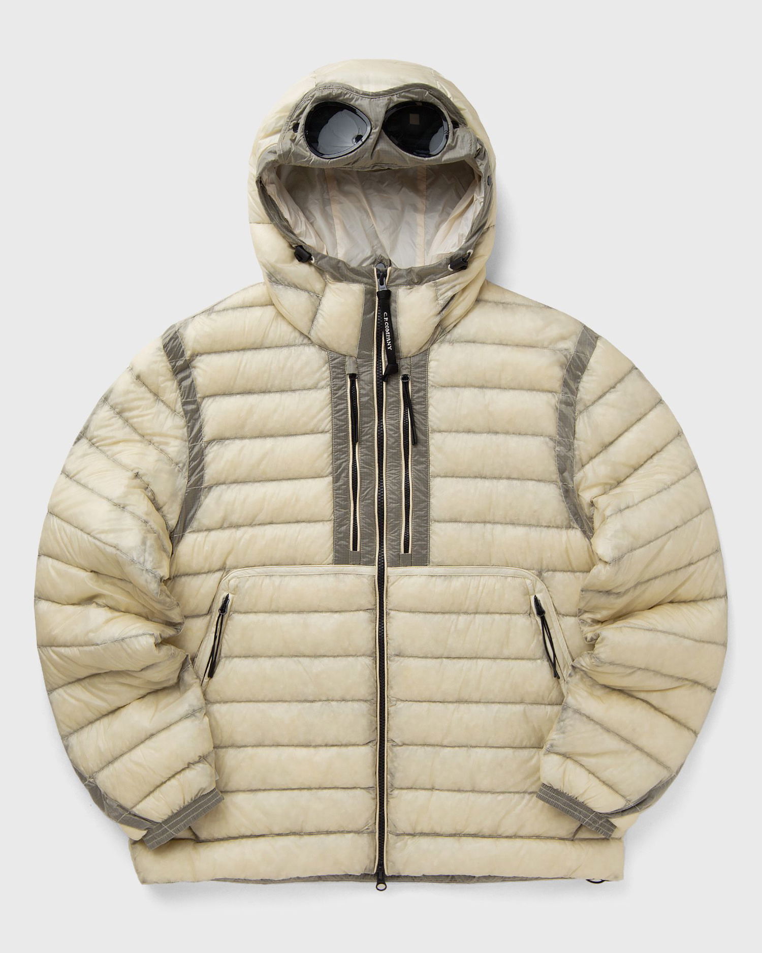 Puffer jakke C.P. Company CP Company Goggle Hooded Down Jacket Beige | 19CMOW031A110416A-402, 0