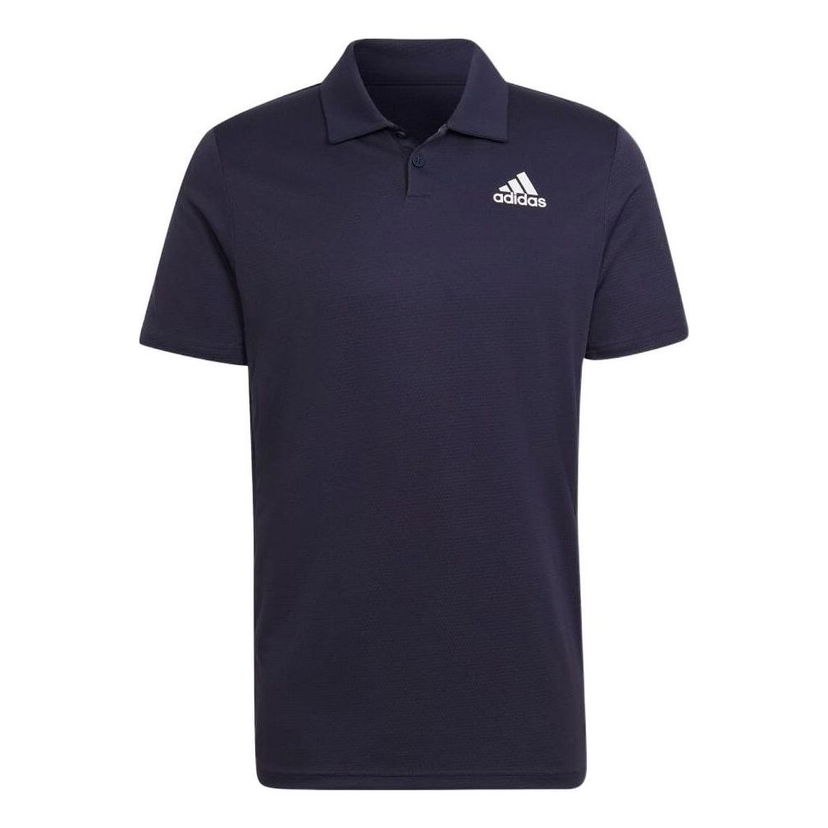 Polo skjorte adidas Originals Solid Color Short Sleeve Polo Shirt Mørkeblå | HC2717