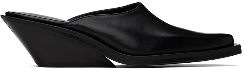 Tøj Ann Demeulemeester Ann Demeulemeester Xina Wedge Mules Sort | 2401-W-F15-LT046-099
