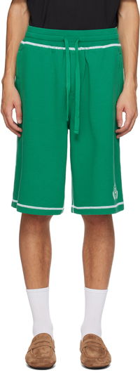 Embroidered-Logo Shorts