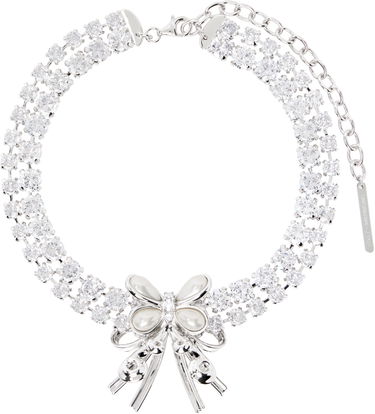 Halskæde SHUSHU/TONG SHUSHU/TONG YVMIN Edition Pearl Butterfly Double Zirconia Necklace Metalisk | 24716SLV00NN, 0