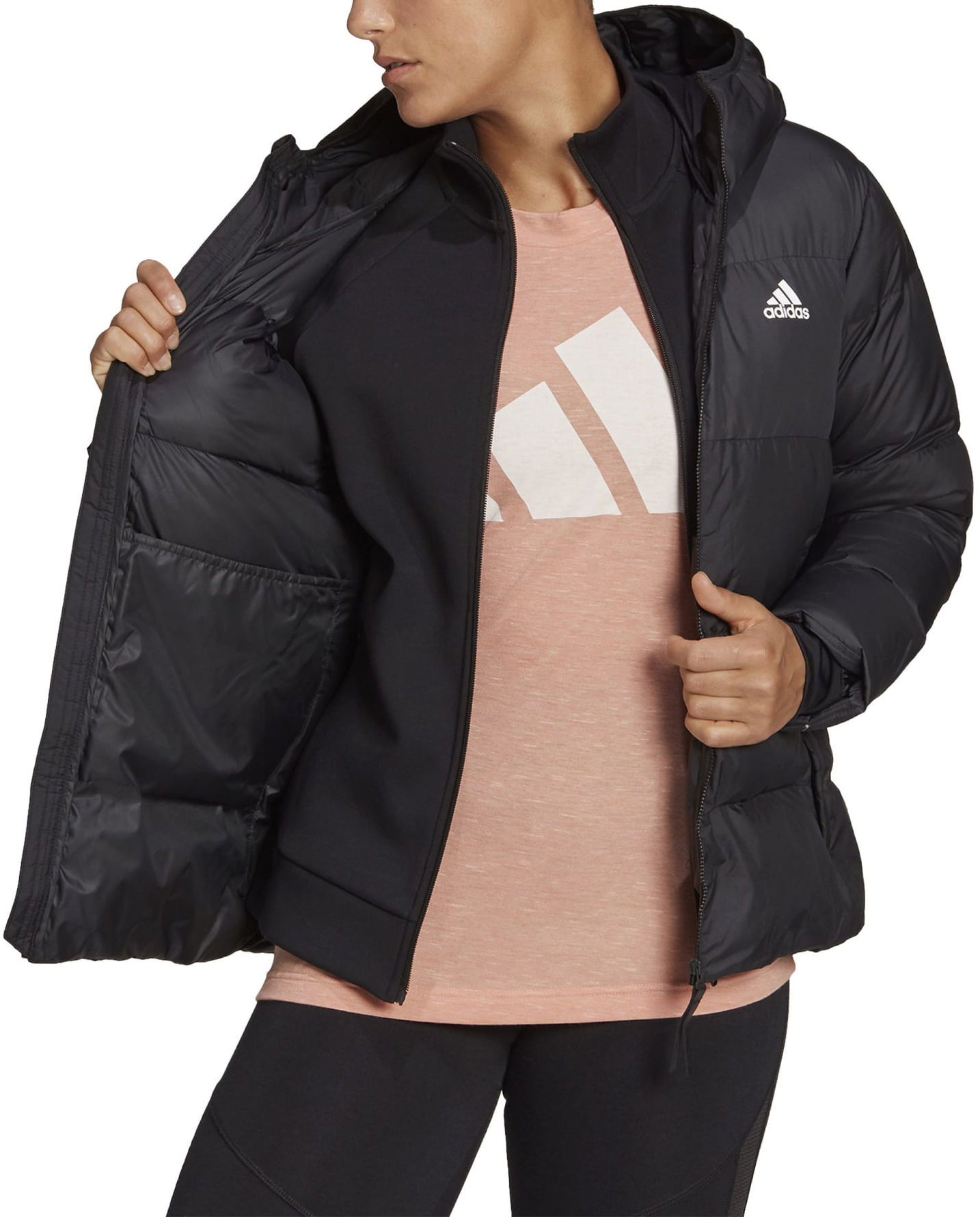 Puffer jakke adidas Originals D11 Big Baffle Down Sort | h14172, 0