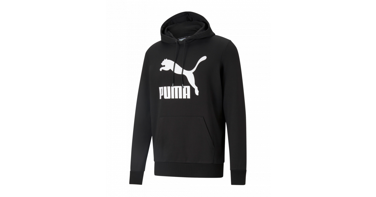 Sweatshirt Puma Hoodie Classics Sort | 53008401, 1