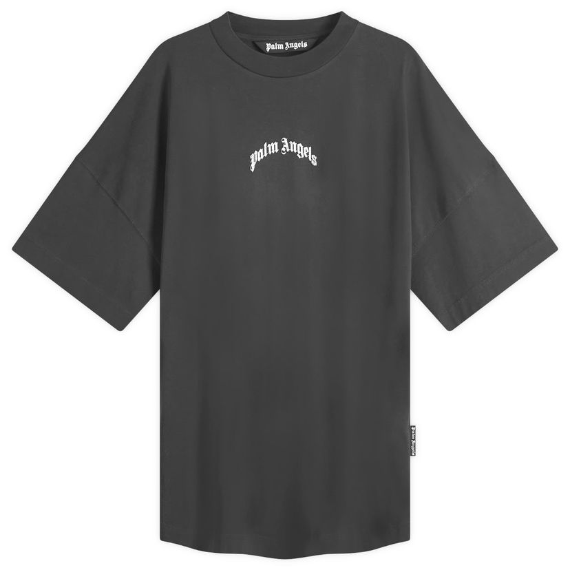 T-shirt Palm Angels Curved Logo T-Shirt Sort | PMAA002S25JER0011003