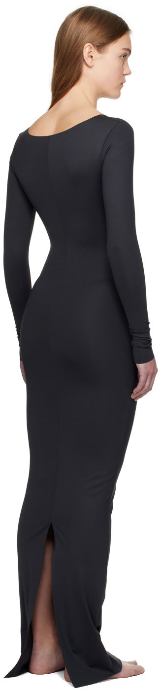 Kjole SKIMS SKIMS Body Long Sleeve Maxi Slip Dress Sort | SL-MAX-4114, 2