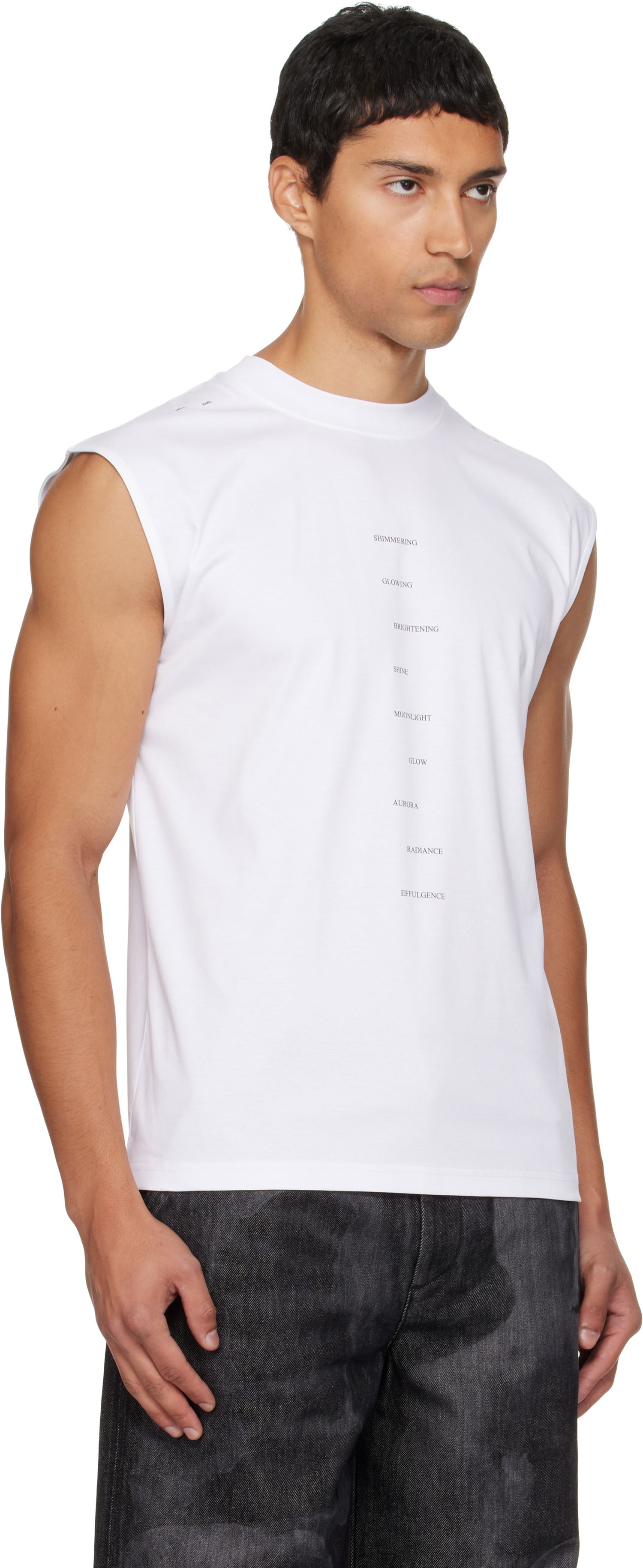 Tanktop HELIOT EMIL HELIOT EMIL Effulgence Sleeveless T-Shirt Hvid | AW25_M_09_151_WHT02, 1
