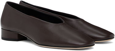 Tøj Aeyde Aeyde Delia Leather Ballerina Flats Brun | A11-FL-GELR25BL18-SS24-953-007, 3