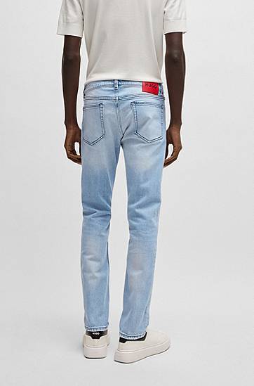 Jeans BOSS Slim-Fit Comfort-Stretch Jeans Blå | 50537701, 1