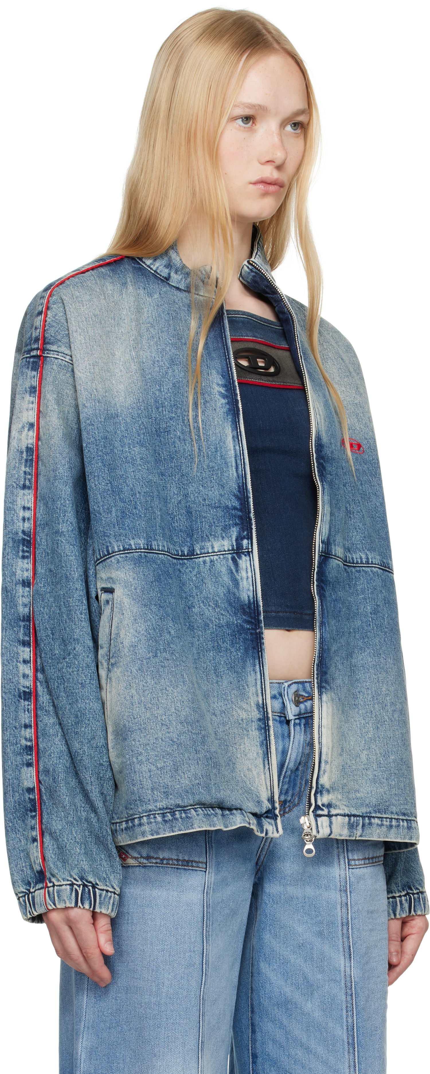Jakke Diesel D-Krap-S2 Denim Jacket Blå | A16342 0ABCP, 1