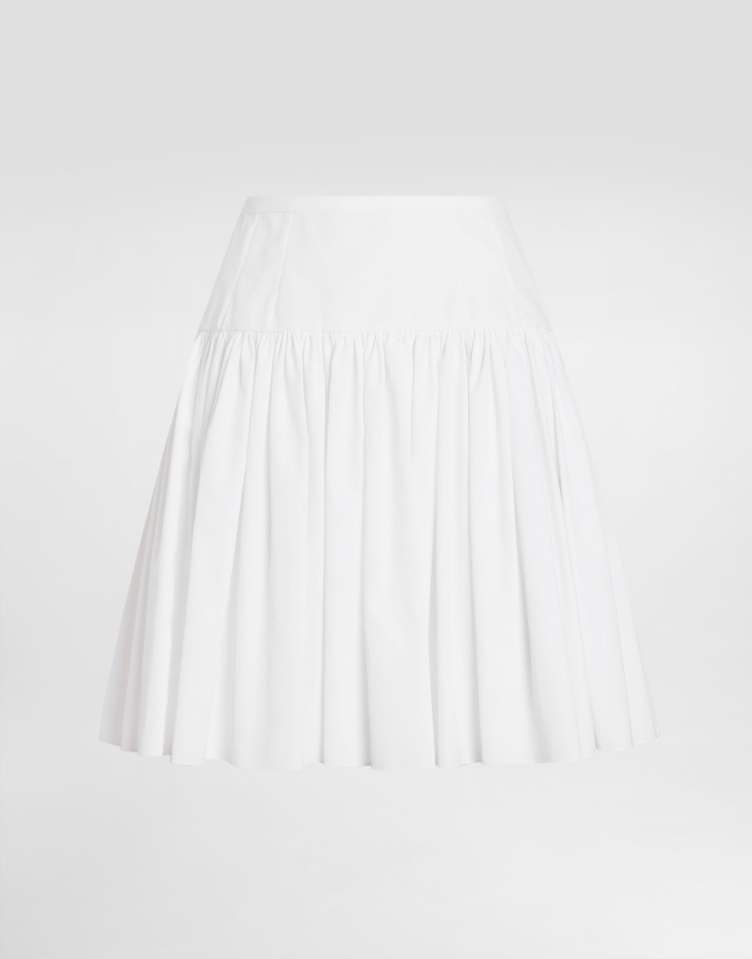 Nederdel Dolce & Gabbana Dolce & Gabbana Short Cotton Circle Skirt Hvid | F4CFATFU61AW0800, 0