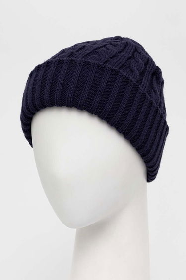 Beanie Barbour Cable Knit Beanie Blå | MHA0448, 1