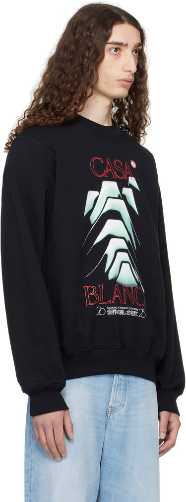 Sweatshirt Casablanca Casablanca Frosty Mountain Graphic Sweatshirt Sort | MPF25-JTP-293-05, 1