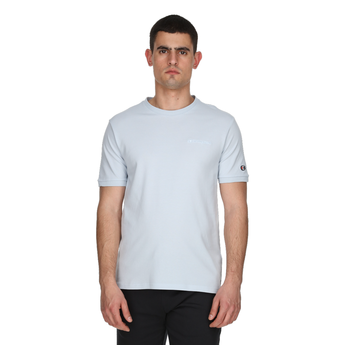 T-shirt Champion Crewneck T-Shirt Blå | 221483-BS040, 0