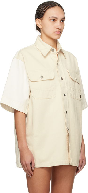 Skjorte Stella McCartney Stella McCartney Workwear Denim Shirt Beige | 6D02513SPH57, 1