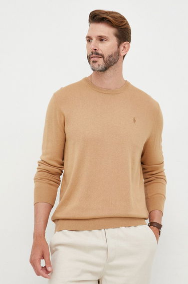 Sweater Polo by Ralph Lauren Pullover Sweater Beige | 710866549008, 0