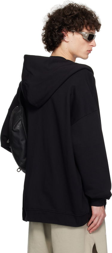 Sweatshirt Rick Owens Rick Owens Champion Edition Jumbo Jason's Zip Hoodie Sort | CM01E1663 CHFE FELPA, 2