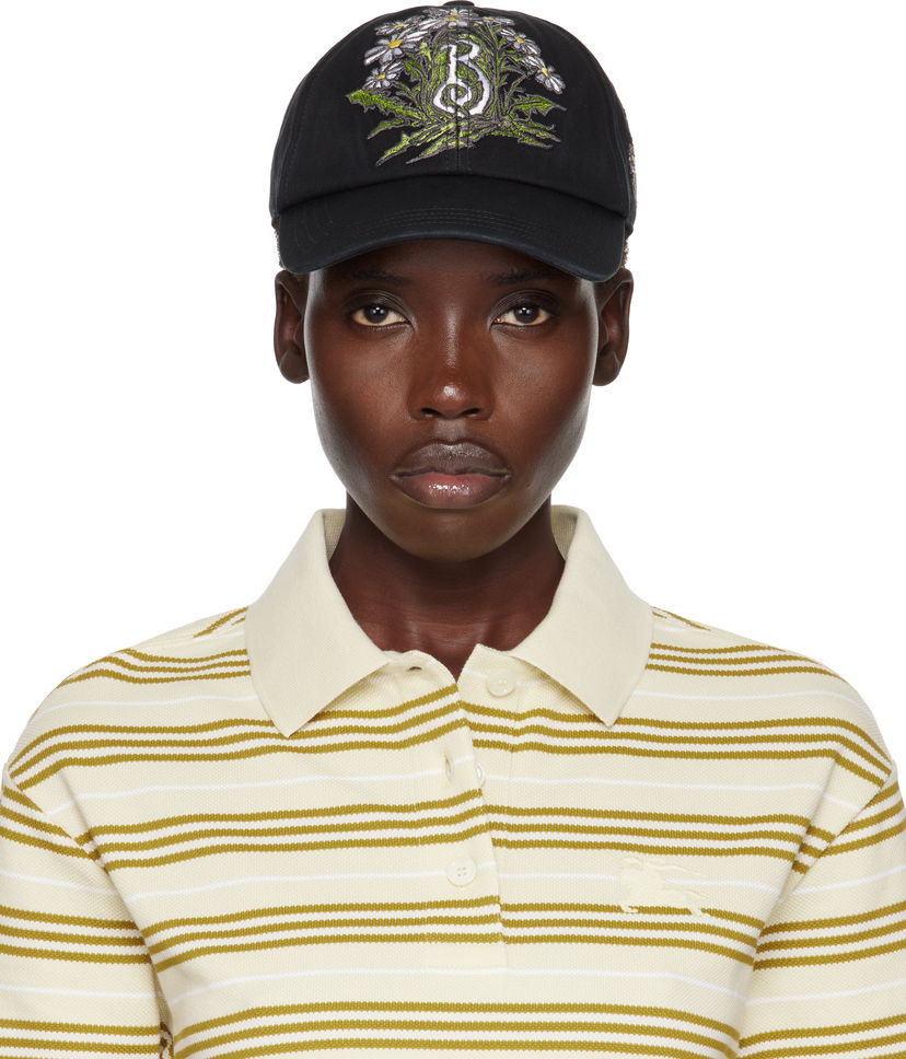 Kasket Burberry Burberry Daisy 'B' Gabardine Baseball Cap Sort | 8103762