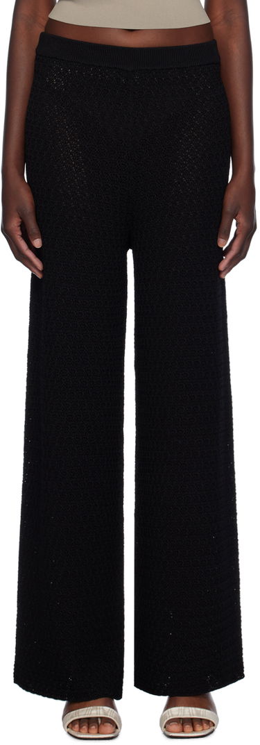 Bukser TOTEME Wide-Leg Knit Trousers Sort | 243-WRB0207-YA0040, 0