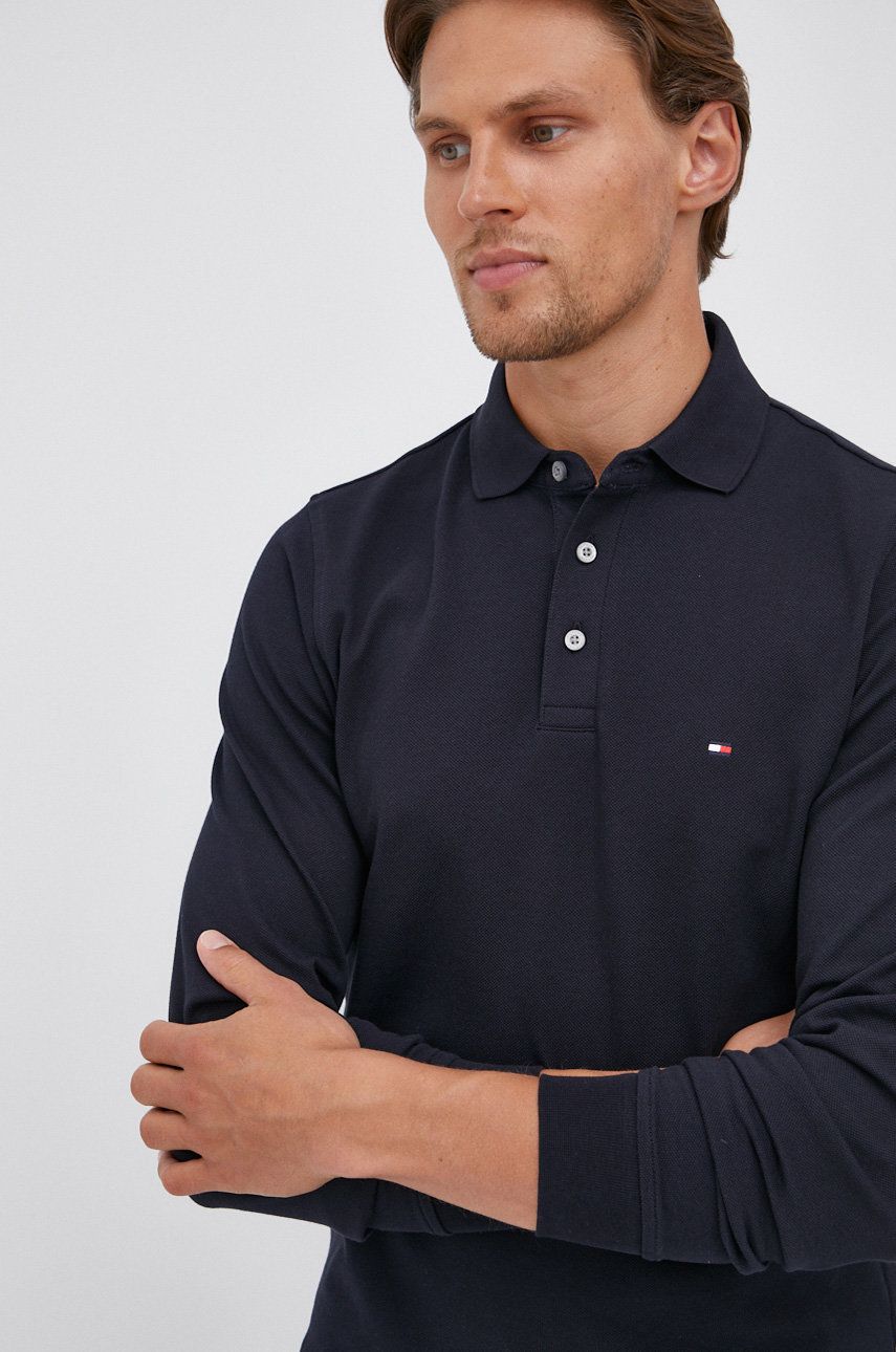 T-shirt Tommy Hilfiger Long Sleeve T-Shirt Mørkeblå | MW0MW20182.4890, 0