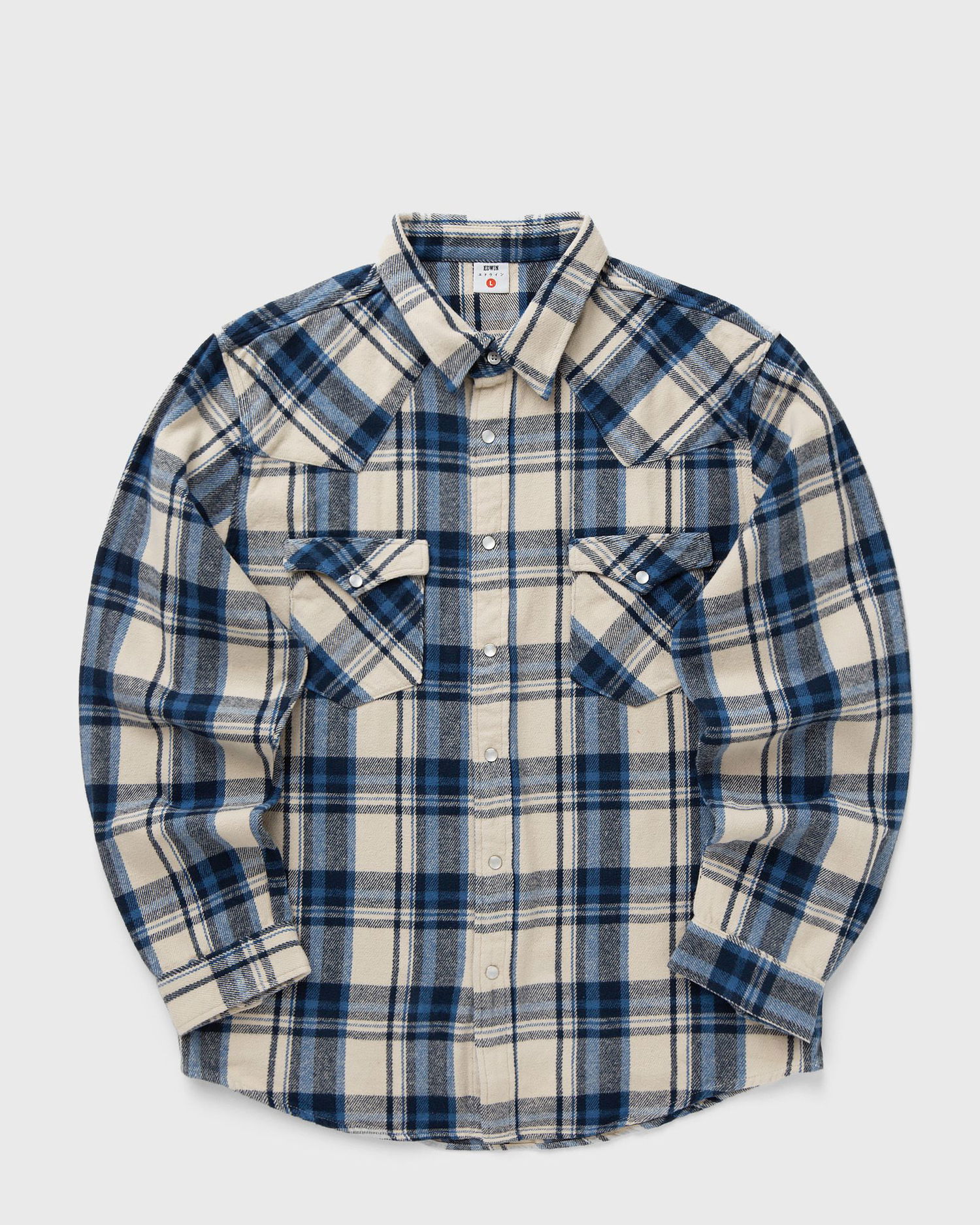 Skjorte EDWIN Western Flannel Plaid Long Sleeve Shirt Flerfarvet | I035871-1WN67, 0