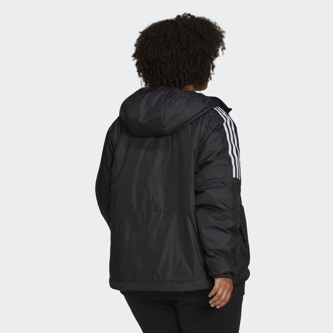 Jakke adidas Originals Essentials Insulated Hooded Jacket (plus size) Sort | GT9135, 1