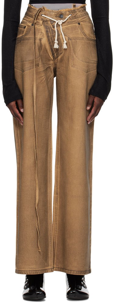 Jeans Ottolinger Ottolinger Exclusive Paperbag-Waist Jeans Brun | 1702808, 0