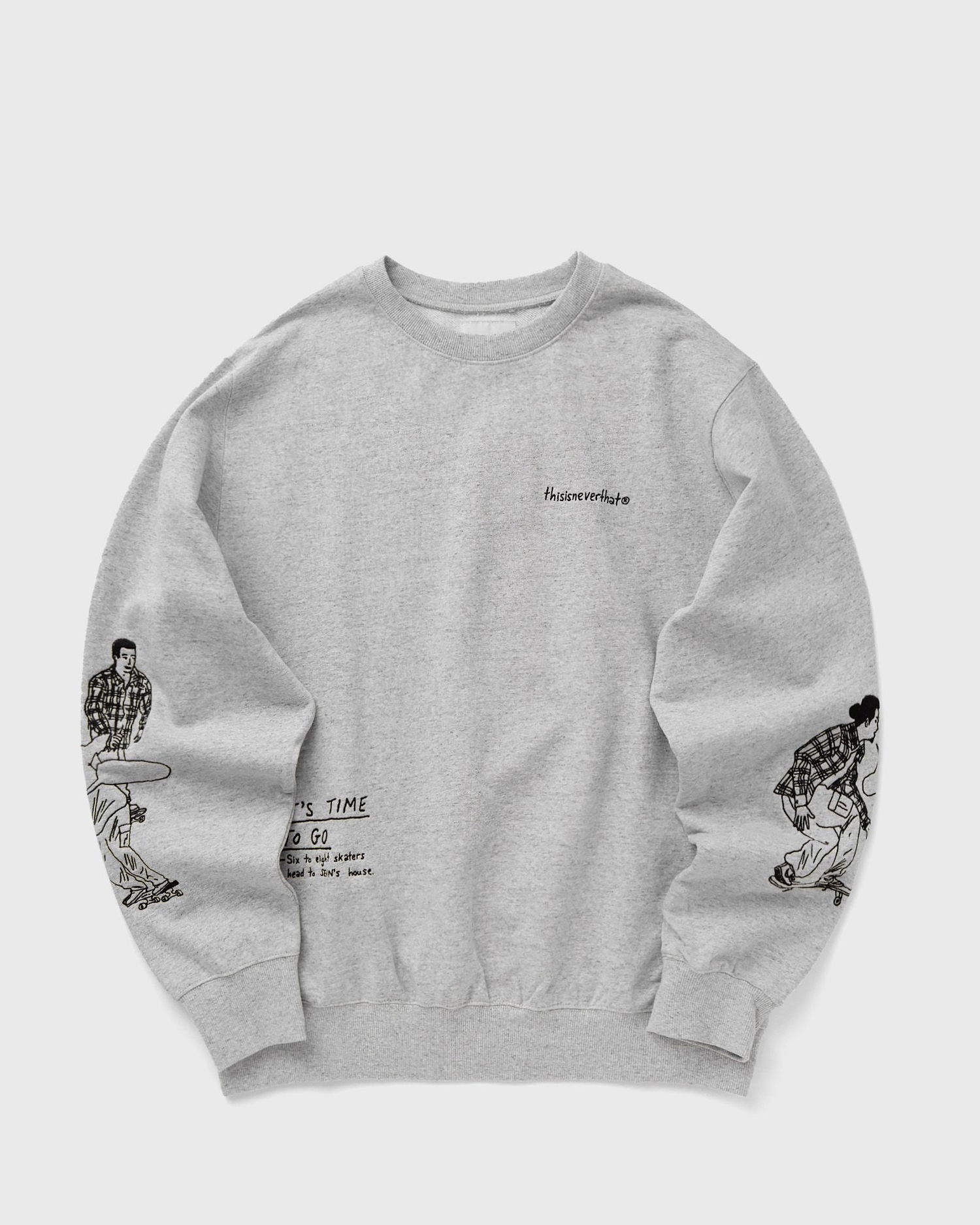 Sweatshirt thisisneverthat SKETCH EMBROIDERY CREWNECK Sweatshirt Grå | TN243TSWCW04HGR, 0