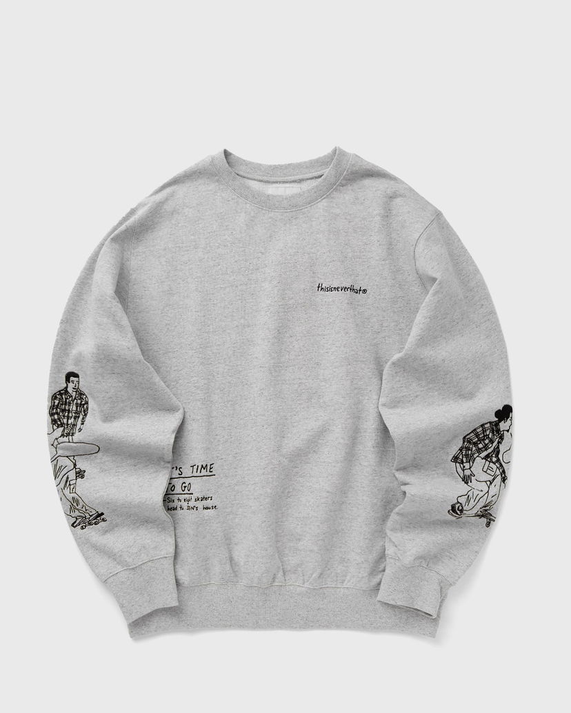 Sweatshirt thisisneverthat SKETCH EMBROIDERY CREWNECK Sweatshirt Grå | TN243TSWCW04HGR