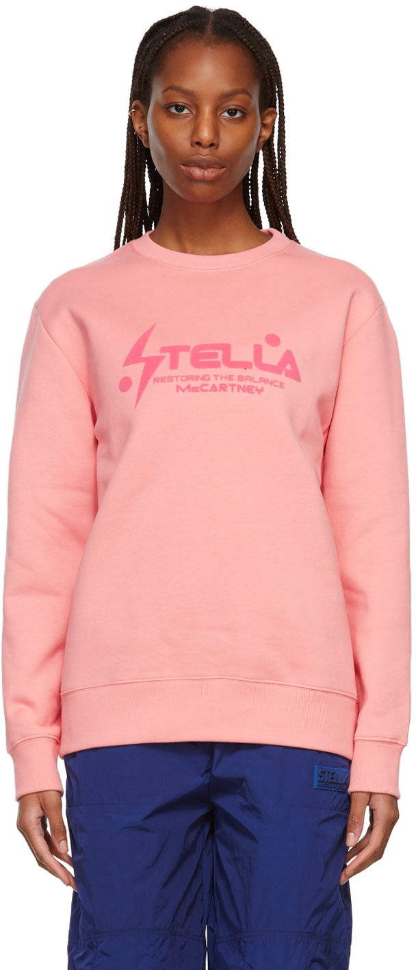 Sweatshirt Stella McCartney Logo Sweatshirt Lyserød | 601847SNP10