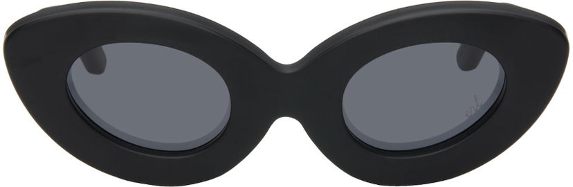 Solbriller ERL Betty Oval Sunglasses Sort | ERL08K402