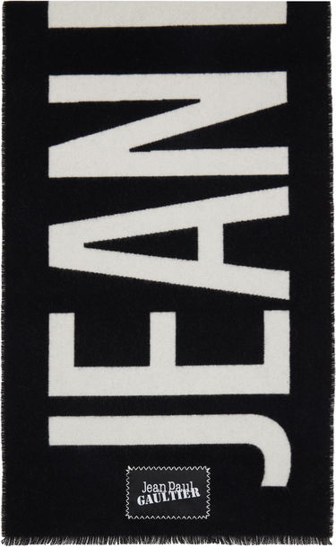 Tørklæde Jean Paul Gaultier Gaultier 'The Jean Paul Gaultier' Logo Scarf Sort | 24/30-U-EC035P-C549-0001, 0