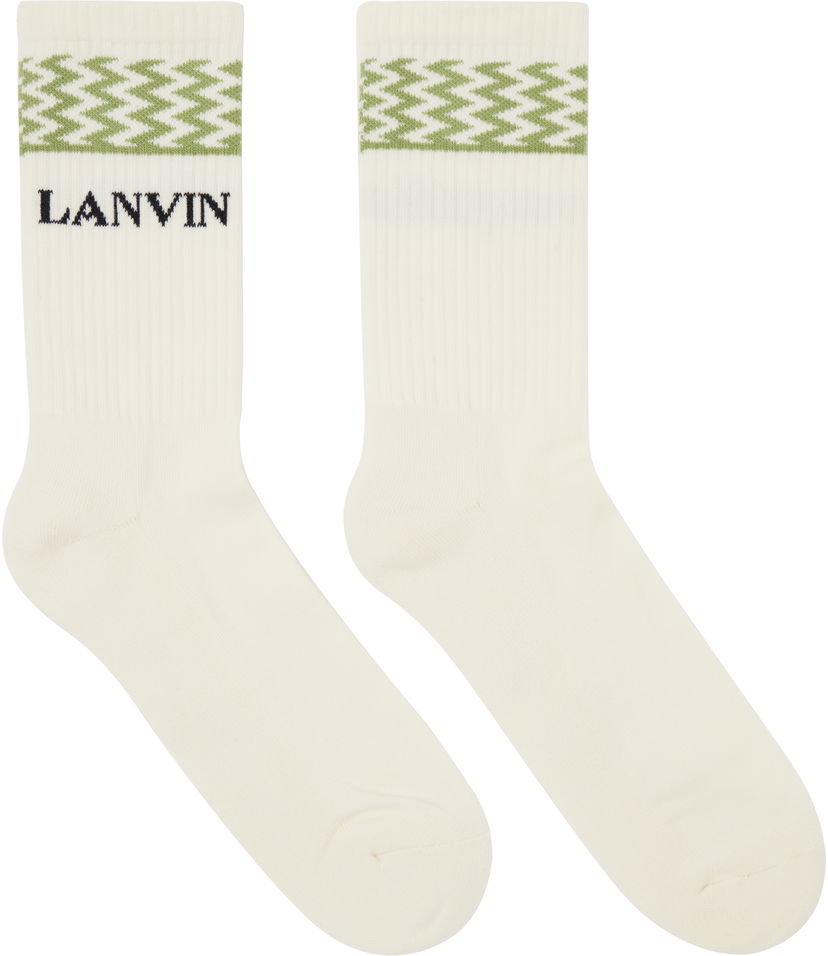 Sokker LANVIN Lanvin Curb Socks Hvid | AM-SABSK2-1CCU-P25