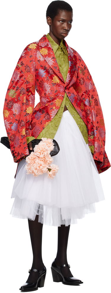 Nederdel Comme des Garçons Comme des Garçons Tulle Midi Skirt Hvid | GO-S015-051, 3