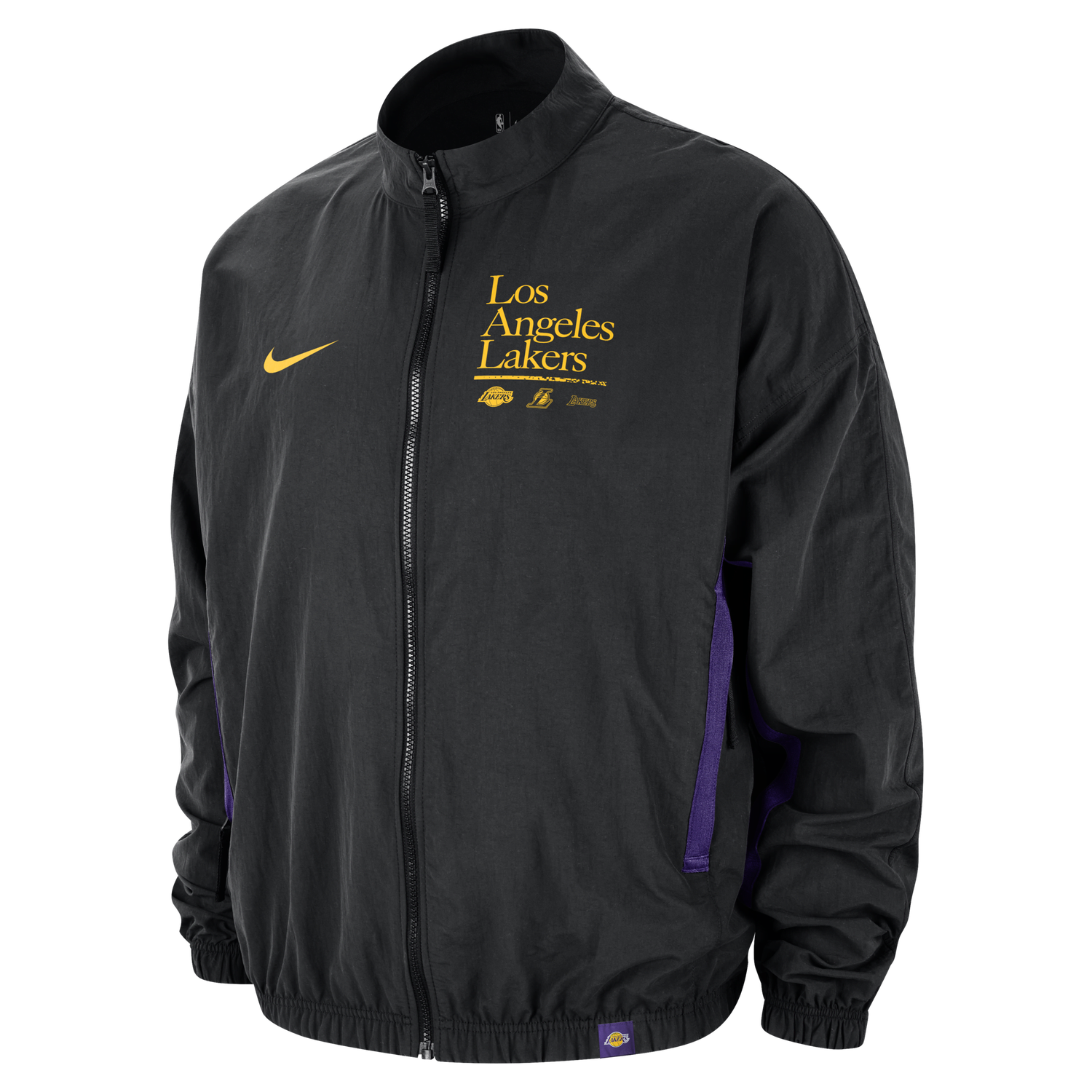 Vindjakke Nike NBA Los Angeles Lakers DNA Courtside Jacket Sort | FD8532-010, 0