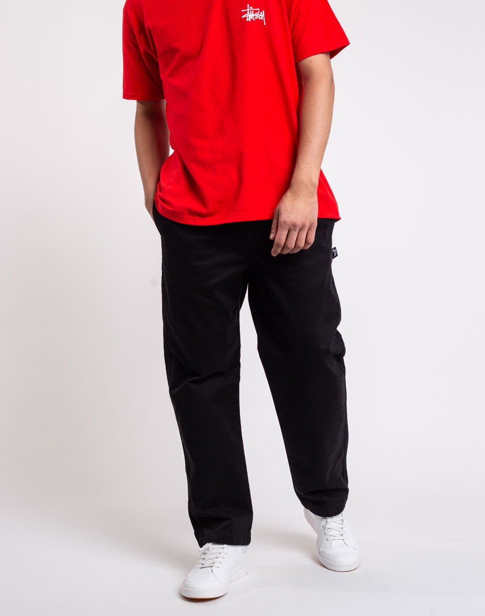 Bukser Stüssy Brushed Beach Pant Sort | 116553, 0