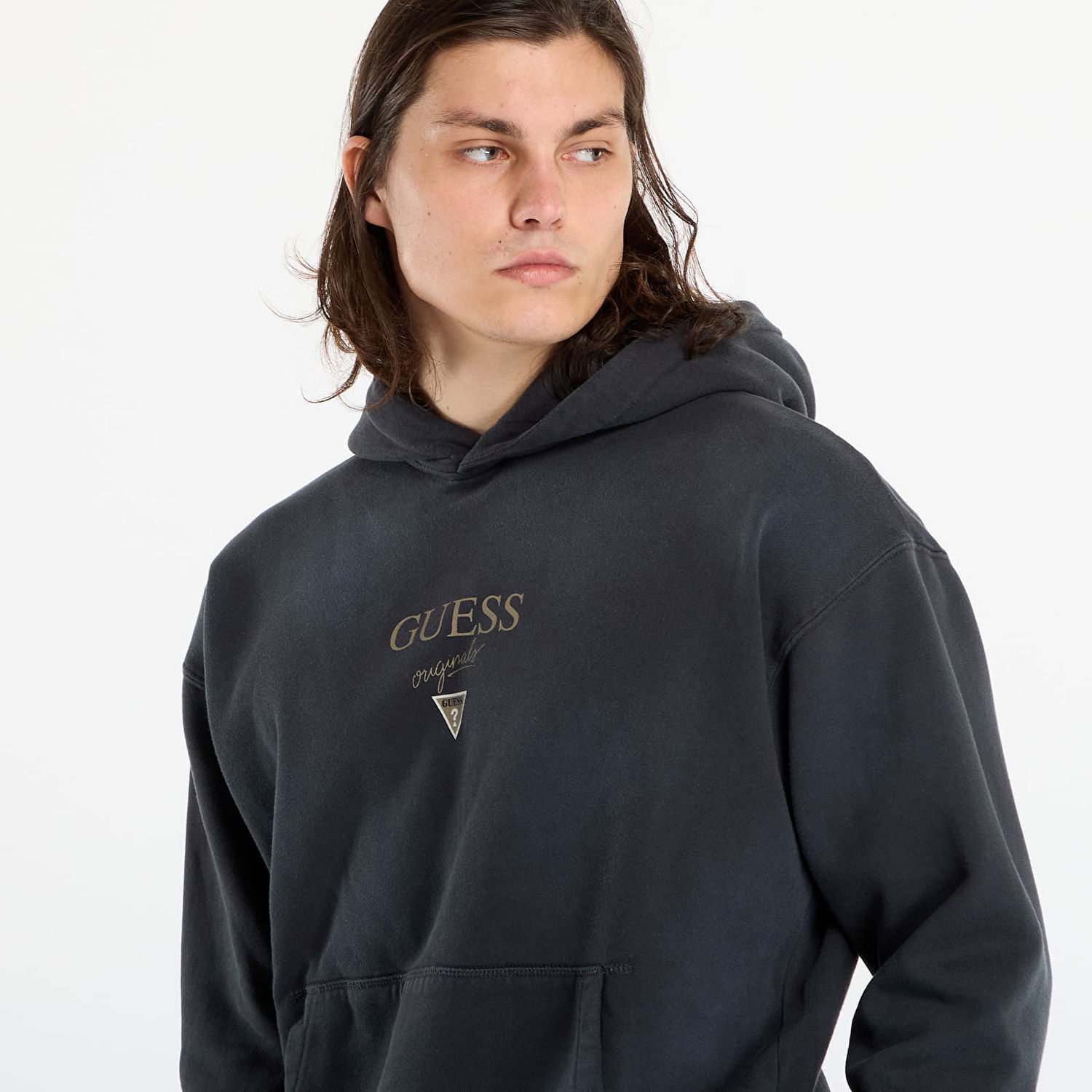 Sweatshirt GUESS Baker Loguess Originals Hoodie Sort | M5BQ42K4110-JTMU, 1