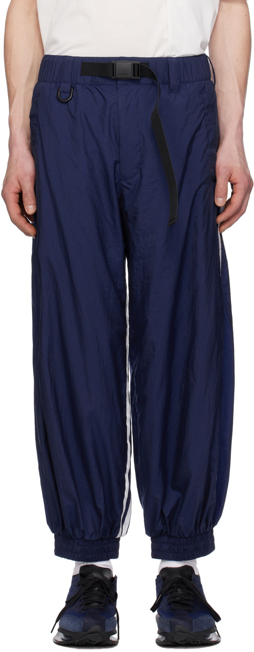 Joggingbukser Y-3 Y-3 3-Stripes Nylon Sweatpants Blå | JM7789