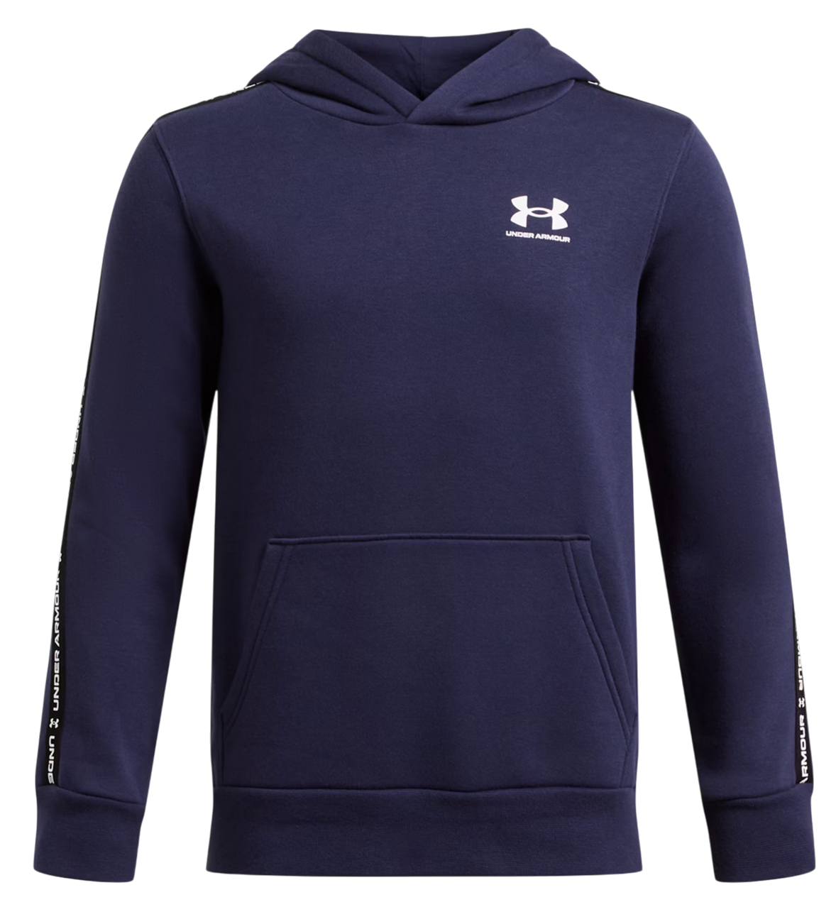 Sweatshirt Under Armour Under Armour B Icon Fleece Taping Hoodie Mørkeblå | 1390293-410, 0