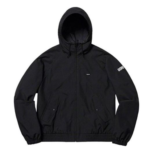 Vindjakke Supreme Hooded Harrington Jacket Supreme SS19 GORE-TEX Sort | SUP-SS19-489