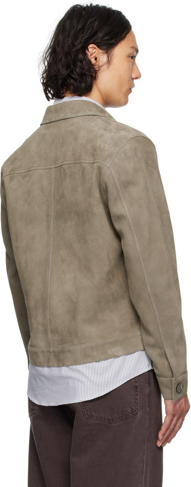Jakke AMI AMI Paris Buttoned Suede Jacket Grå | HJK243.LH0054, 2