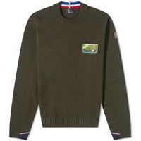 Sweatshirt Moncler Grenoble Crew Knit Grøn | 9C000-04-M1122-886, 1