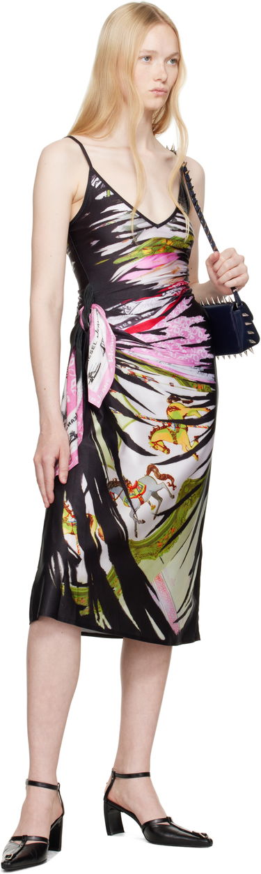 Kjole Diesel Diesel D-Orotys Print Midi Dress Flerfarvet | A19148 0TKBL, 3