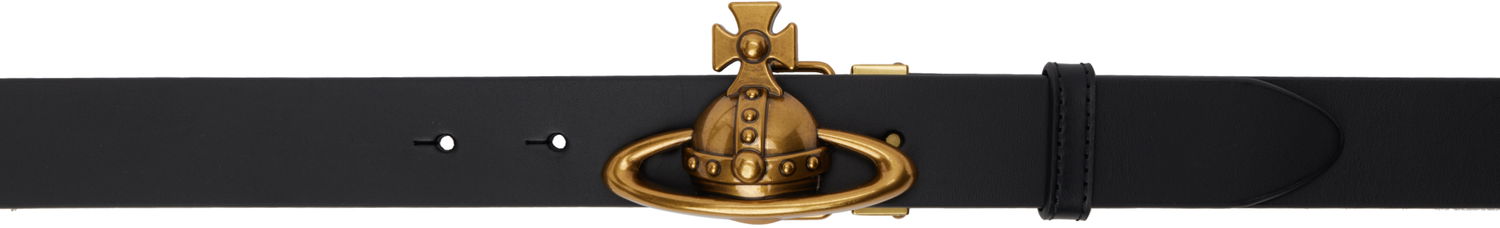 Bælter Vivienne Westwood Vivienne Westwood Orb Buckle Belt Sort | 82010075U-L009X-, 0