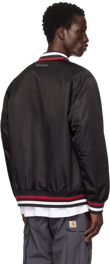 Bomberjakke AAPE by A Bathing Ape AAPE by A Bathing Ape 'AAPE Now' Bomber Jacket Sort | AAPJKM7656XXNBKX, 2
