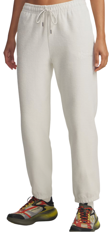 Joggingbukser Under Armour Icon Terry Varsity Jogger Beige | 6004858-110, 0