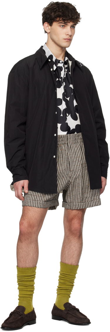 Skjorte Marni Marni Crinkled Nylon Blend Overshirt Sort | CUMU0333SW UTP786, 3