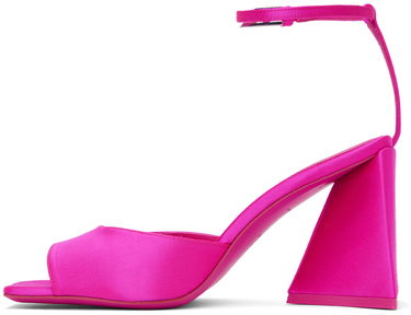 Sokker The Attico Attico Piper Satin Heeled Sandals Lyserød | 236WS599 V007, 2