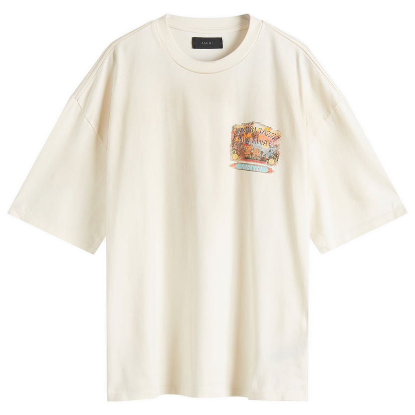 T-shirt AMIRI AMIRI Jazz Hideaway Graphic T-Shirt, Size Large Beige | AMJYTE1165-127